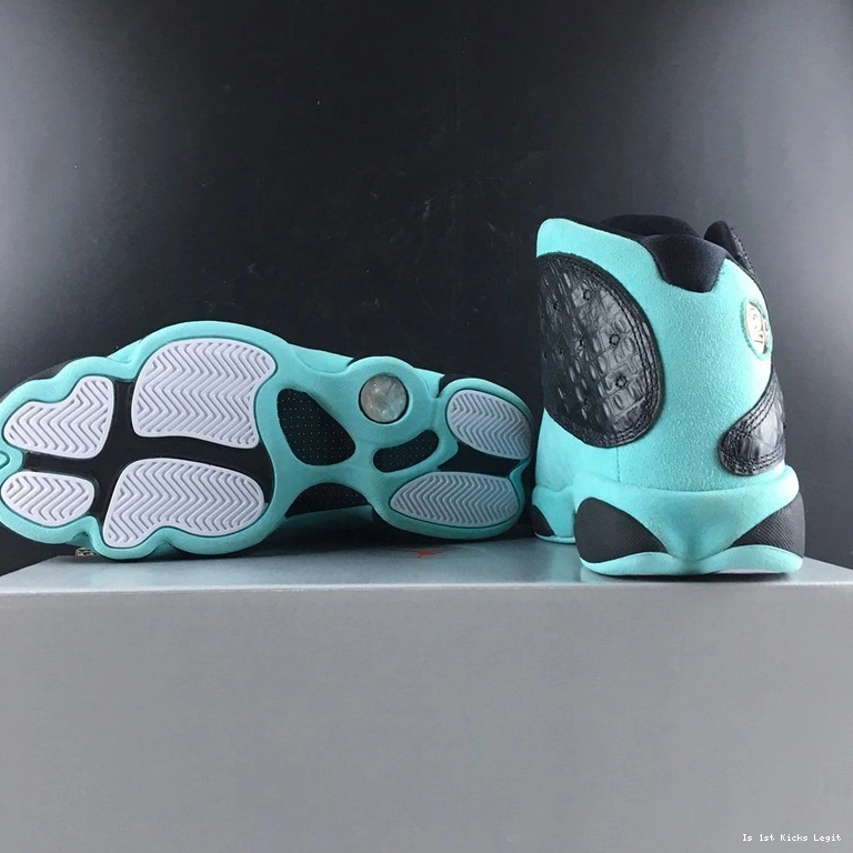 13 Green  Island 414571-030 Jordan Retro Black 0122